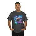 thumbnail image 5 of Cute Funny Cat Lover Heart Shape Karma T-Shirt Unisex Heavy Cotton Tee, 5 of 5