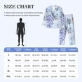 thumbnail image 4 of Haiem Bird Butterfly Stripe Pattern Men’s Long-sleeve Sleepwear,Sleepwear Set,2-piece Loungewear Set,Soft PJs Comfy Nightwear with Pockets-X-Large, 4 of 7