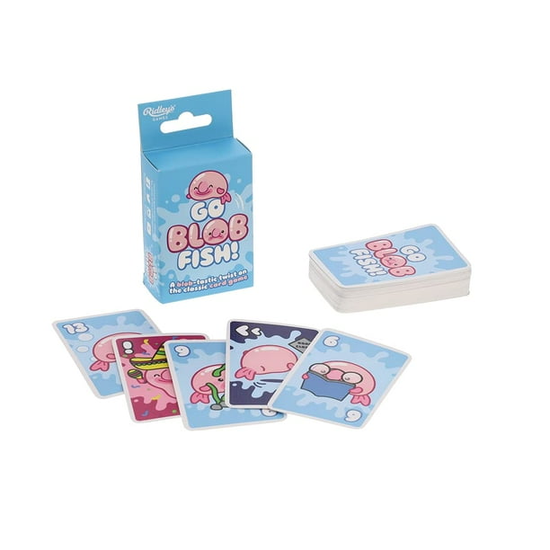 Juegos de Ridley: Juego de cartas Go Blob Fish | Versión divertida de Go-Fish con Bloblfish | Juego para más de 2 personas con tiempo de juego de 15 minutos para mayores de 6 años