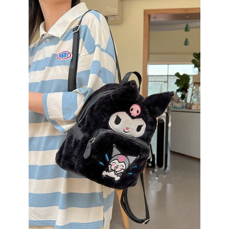 Custom Kuromi Backpack with Lunch Box and with Pencil Box