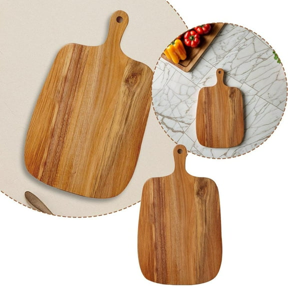 Yiasten Acacia Wood Cutting Board - Small Chopping & Serving Tray for Kitchen - Dishwasher Safe Food Prep & Steak Board