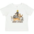 thumbnail image 3 of Inktastic Merry Catmas with Cat Tree and Yellow Star Boys or Girls Baby T-Shirt, 3 of 5