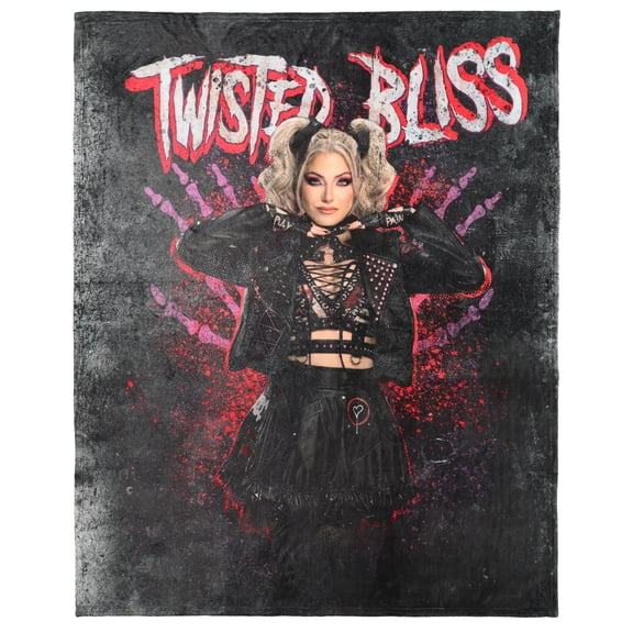 WWE Authentic Black Alexa Bliss 50" x 60" Blanket