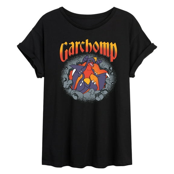 Pokémon - Garchomp Rocks - Women's Oversized Graphic T-Shirt