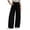 Black(New&Hot), variant on ZHYou No Boundarie Womens Baggy Pants Casual Stretch Waist Drawstring Quick Dry Wide Leg Lounge Trousers,Black,Size S