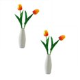 thumbnail image 1 of Flores Jingxi Whisper M, arreglos florales altos colgantes para exterior en jarrón y flores con jarrón para interior (2 unidades), 1 of 8