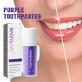 thumbnail image 2 of Jaysuing Purple Teeth Whitening Toothpaste Care Gum Cleaning Tooth Stains Oral Odor White Dazzling White Toothpaste - 30Ml -8163938301532, 2 of 5