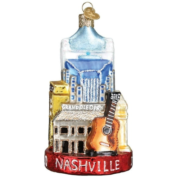 HHHC Christmas Cities, Places and Landmarks Glass Blown HHHC for Christmas Tree Nashville