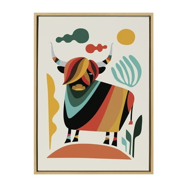 Kate and Laurel Animals & Insects Framed Canvas Art Print, 23" x 33"