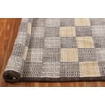 thumbnail image 5 of Casavani Flat Weave Geometric Bedroom Rug,Brown 4x4 feet, 5 of 5