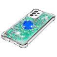 thumbnail image 3 of Funda para Samsung Galaxy A13 4G con Brillo Líquido Flotante, Purpurina, Parachoques y Anillo Giratorio Soporte, 3 of 5