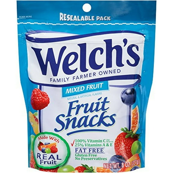 Welch's Mixed Fruit Snacks, 8 Oz. (Pack of 2)