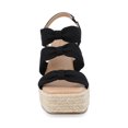 thumbnail image 6 of Journee Womens Santorynn Sling Back Espadrille Platform Wedge Sandals, 6 of 9