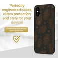 thumbnail image 2 of Case Yard Wooden Case for iPhone-XS-Max Soft TPU Silicone cover Slim Fit Shockproof Wood Protective Phone Cover for Girls Boys Men and Women Supports Wireless Charging Hamsa Overload Design, 2 of 7