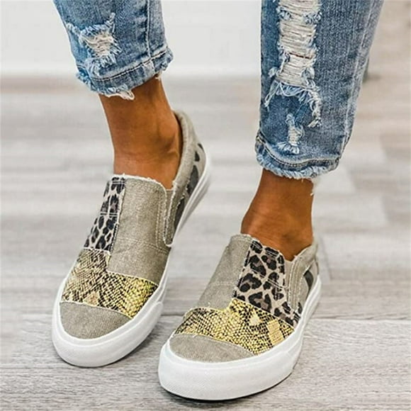 Sneakers for Women Clearance Sale Slip On Canvas Sneaker Low Top Casual Walking Shoes Classic Comfort Fashion Sneakers