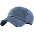 thumbnail image 1 of Pigment Vintage Washed Cotton Dad Hat Baseball Cap Polo Style, 1 of 4