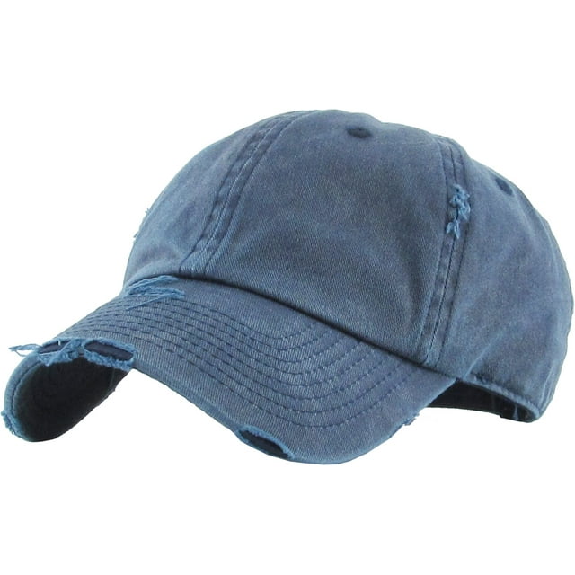 Pigment Vintage Washed Cotton Dad Hat Baseball Cap Polo Style