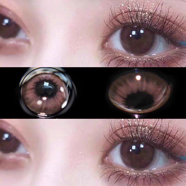 Lentillas graduadas para miopía, lentes dióptricas anuales, serie coreana Gem, Color cosmético, con grado