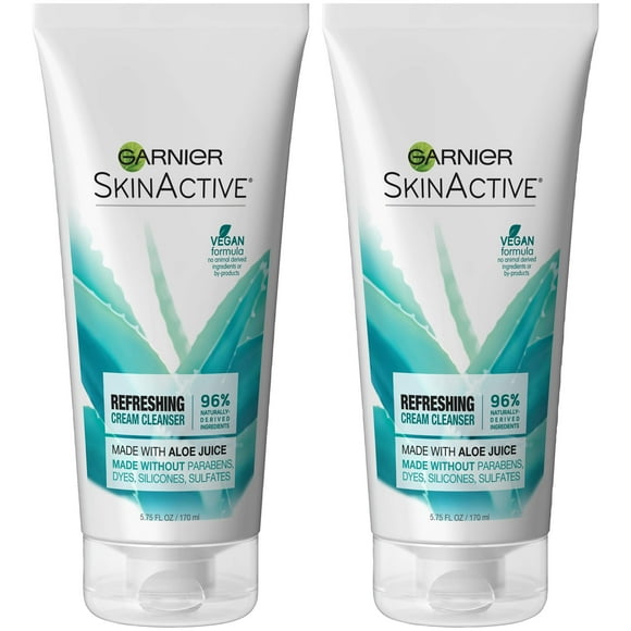 Crema facial Garnier SkinActive con jugo de aloe para piel seca, 2 veces