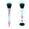 thumbnail image 3 of Unique Bargains 10 Pcs Convenient Makeup Brush Set for Business Travel Green Artificial Fiber Wool Plastic, 3 of 5