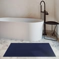 thumbnail image 2 of Cotton Paradise 100% Cotton 17x24 inch Non Slip Bath Mats for Bathroom, Soft Absorbent Quick Dry Machine Washable Floor Bath Mat, Navy Blue, 2 of 8