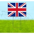 thumbnail image 1 of United Kingdom Flag (18" x 24") Yard Sign, Includes Metal Step Stake, 1 of 6
