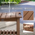 thumbnail image 3 of Outsunny Shower Bench, HDPE Shower Stool with Handle, Storage Shelf for Indoor Outdoor, Brown, 3 of 9