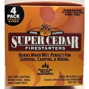 SUPER CEDAR FIRESTARTERS - 4 Count