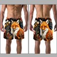 thumbnail image 3 of luoweisi Men's Beach Shorts Quick Dry Swim Trunks with Mesh Lining Fox M, 3 of 5