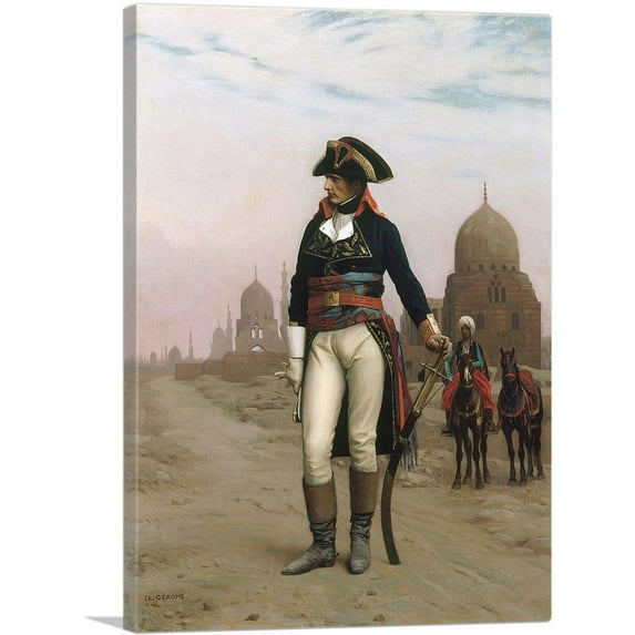 ARTCANVAS Napoleon in Egypt 1863 Canvas Art Print by Jean Leon Gerome - Size: 18" x 12" (1.50" Deep)