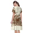thumbnail image 2 of Bixox Robe d'Été à Manches Courtes pour Femmes Robe Ample Longueur Genou avec Poches-Entraînement, 2 of 7