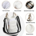thumbnail image 2 of TSAXW Water Bottle Carrier Bag - Quilted Crossbody Water Bottle Holder with Strap, Stylish Puffer Tote Bag for Water Bottle, Water Bottle Sling Bag for Outdoor Travel, 2 of 6