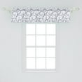 thumbnail image 2 of Ambesonne Abstract Window Valance, Delicate Curls, 54" X 12", Purple Indigo, 2 of 3
