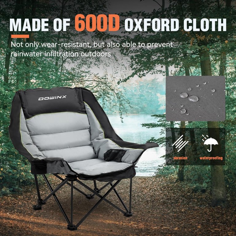 Dowinx Heated Camping Chair for Adults - Oversized Extra Large