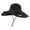Black, variant on Solar Powered Fan Cooling Mist Dual Fans Wide Brim Water-Resistant Bucket Unisex Hat for Outdoor Work Camping Hiking, Black