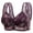 #A Purple, variant on Bralette Pack, Ladies'Hot-Selling Printing Optimization Front Buckle Mother Underwear Female Pull-Up Anti-Droop, Plus Size Strapless Bras for Women Plus Size front snap bra, #B Black3,3XL