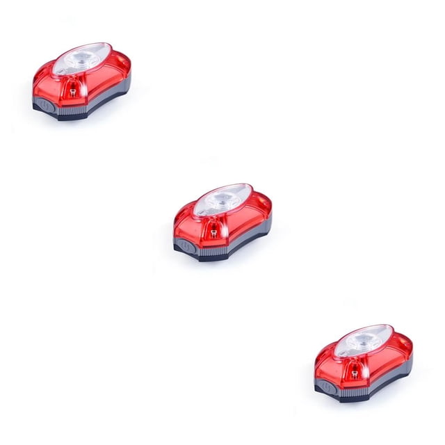 tamizeot Tail Light Plastic Red Lighting Brand New Beacon Replacement Rechargeable Safety Warning Lamp Compact Lightness 3Set