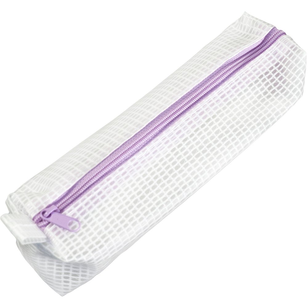 JAM Mesh Pencil Zipper Bag, 7.25x2x1.6, 1/Pack, Purple