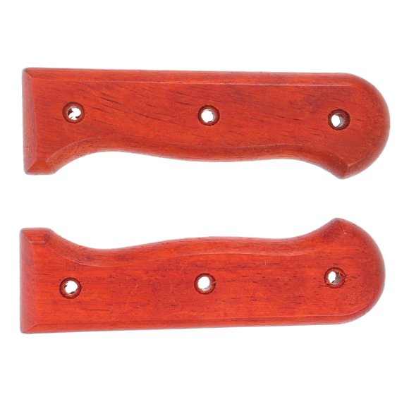 OULII 1 Pair Replacement Grip Handle for Kitchen with Dark Red Wooden Material