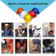 thumbnail image 5 of Moyic Safety Plastic Hard Hat Cap Protección de cabeza portátil ajustable para trabajador Cadenas y protecciones para puertas de seguridad Blanco, 5 of 6