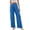 Sky Blue, variant on Yuhangmm Women's Pants Women Wide Leg Casual Pants High Waisted Stretchy Business Work Trousers Dressy Outfits with Pockets for Everyday Wear Dark Green L