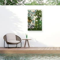Naomi Mccavitt 'Paradis Chinoiserie II' Outdoor Canvas 47x30