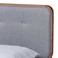 thumbnail image 4 of Allora Mid-Century Wood and Fabric Full Platform Bed in Light Gray, 4 of 9
