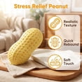 thumbnail image 3 of Peanut Squishies Crunchy, Realistic Peanut Ball Relieve Stress and Anxiety, Party Favor Slow Rise Pressure Release Toys, Yellow, 3 of 8