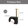 thumbnail image 5 of Misright 50pcs 1/2" Black Plastic Pipe Holders Steel Nails for Metal CPVC Lines, 5 of 8
