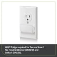 thumbnail image 3 of Atenuador inteligente Leviton Decora No-Neutral con kit de puente Wi-Fi, 3 of 7