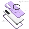 thumbnail image 3 of TECH CIRCLE Magnetic Case for For Samsung Galaxy Z Fold 5 5G 2023 ,Built in Magnet Compatible with MagSafe Charger,Shockproof Lightweight Slim Hard PC Folding Phone Case for Galaxy Z Fold 5,Purple, 3 of 9