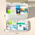 thumbnail image 4 of Portable Storage Clear 2 Tiers Plastic Medicine Storage Box Big Capacity Emergency, 4 of 7