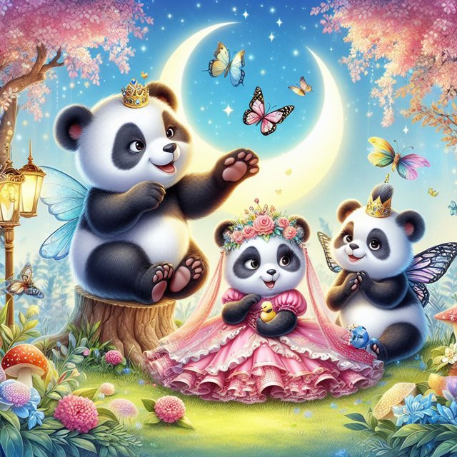 Pintura de diamante 5D DIY, taladro redondo completo, kit de tres pandas, decoración del hogar, 30x30cm