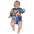 thumbnail image 1 of Pañalero sublimada 3D Payaso bebé Rev Payasito/de colores/body niño, 1 of 4